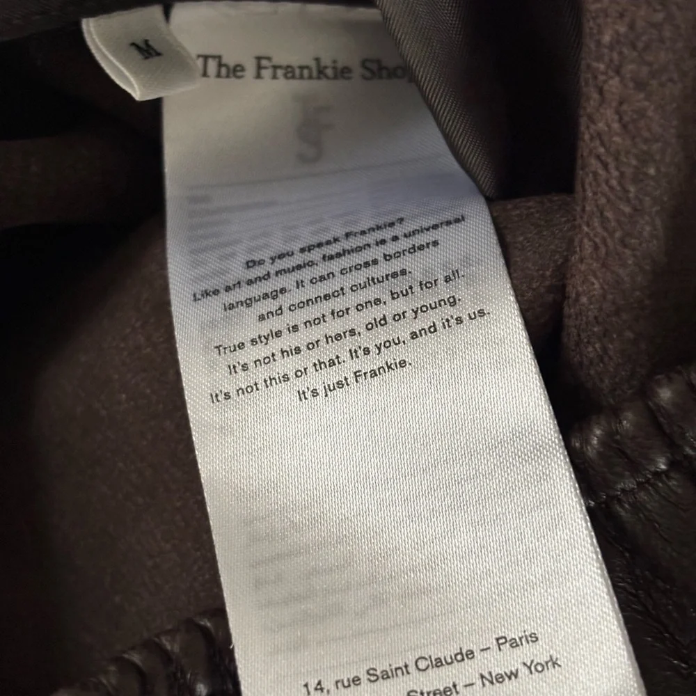 The Frankie Shop Kevin Leather Pants, Brown, NWT, Medium - Picture 15 of 16